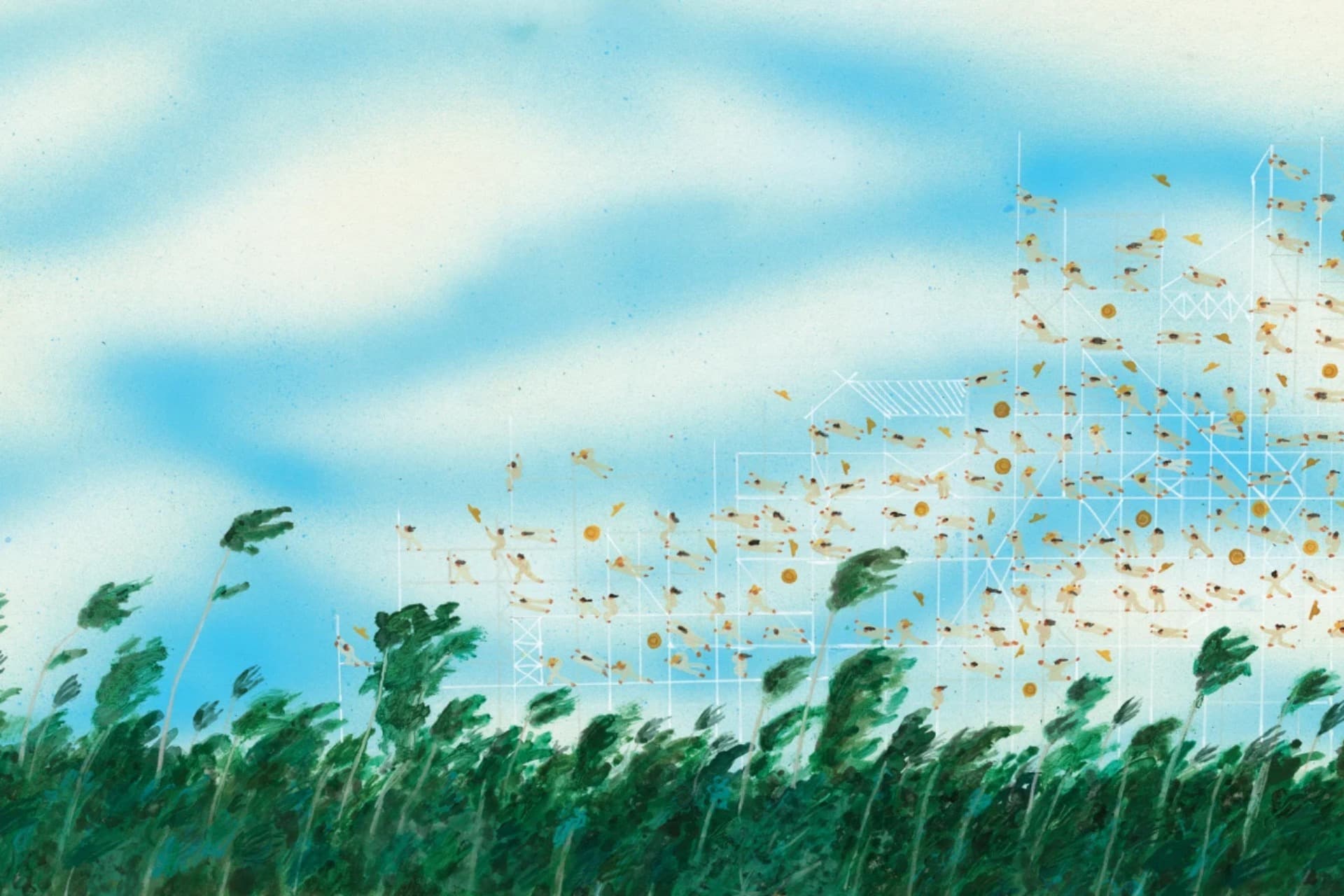 Un camino de flores